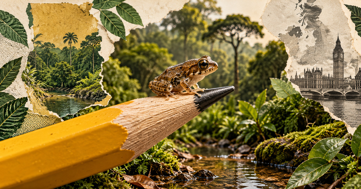FIFTEEN FROGS THE SIZE OF A PENCIL TIP JUST MADE HISTORY.