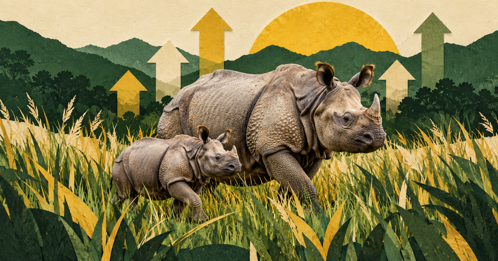 GREATER ONE-HORNED RHINOS JUST HIT AN ESTIMATED 4,075.