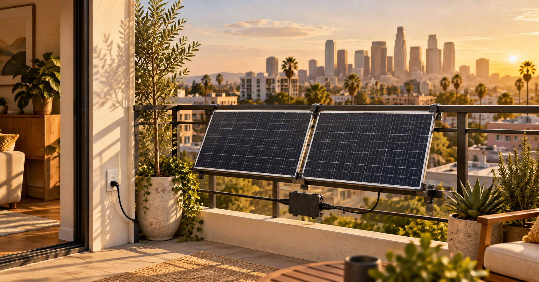 CALIFORNIA LEGALIZED PLUG-IN BALCONY SOLAR.