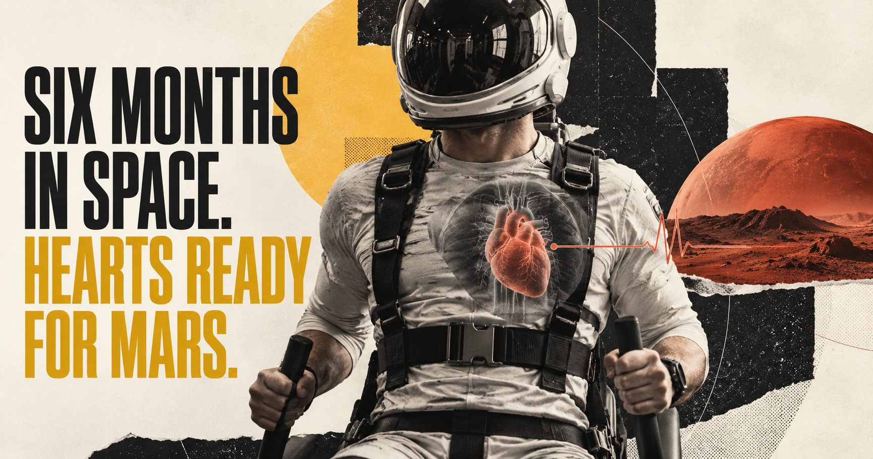 SIX MONTHS IN SPACE LEFT ASTRONAUTS' HEARTS READY FOR MARS GRAVITY.